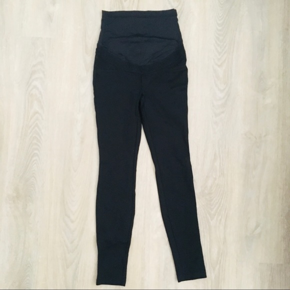 NWOT - STORK & BABE - BLACK SKINNY MATERNITY PANTS - Picture 2 of 8